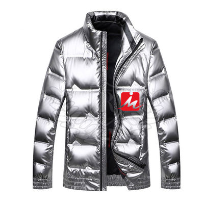 Down Winter Puffer Padded Jacket เสื้อแจ็คเก็ตมีฮู้ดผู้ชายปักเป้า