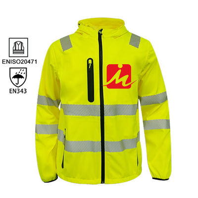 เสื้อผ้าที่มองเห็นได้สูงแบบกันน้ำ Hi Vis ยูนิฟอร์ม เสื้อทำงานแบบสะท้อนแสง ชุดทำงาน