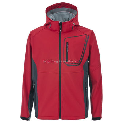เสื้อกันหนาวมีฮู้ด KIDS โพลีเอสเตอร์กลางแจ้ง Garment Boy Softshell Jacket