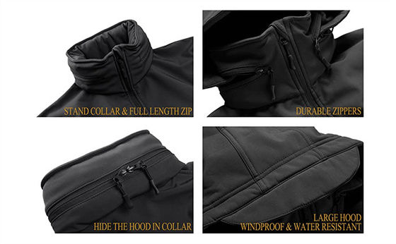 แจ็คเก็ตขี่จักรยาน Windproof Softshell กันน้ำกลางแจ้ง