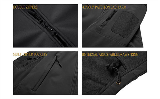 แจ็คเก็ตขี่จักรยาน Windproof Softshell กันน้ำกลางแจ้ง