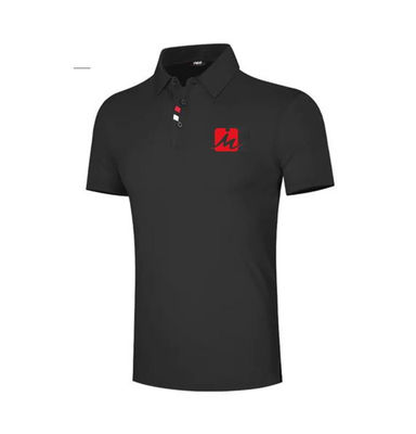 เสื้อโปโลโพลีเอสเตอร์คอปกระบายอากาศบุรุษเสื้อกอล์ฟสแปนเด็กซ์รีไซเคิล