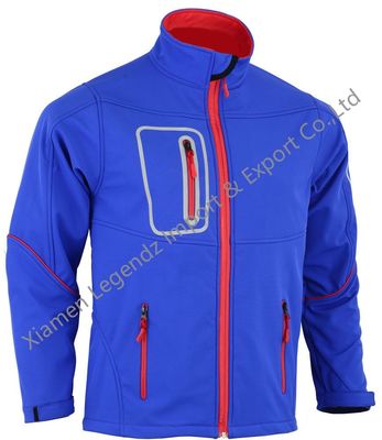 Espandex Outdoor Waterproof Jacket Men's Multi Pocket Zipper Warm Softshell Hooded Jacket