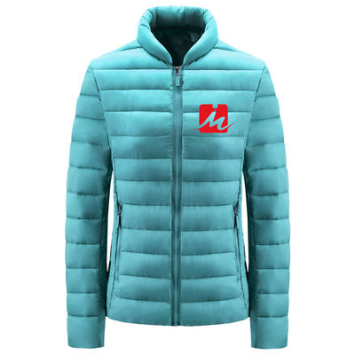 ดาวน์แจ็กเก็ตดาวน์น้ำหนักเบา City Casual Cotton Collar Pocket Polyester Zipper Jacket Wear Resistant
