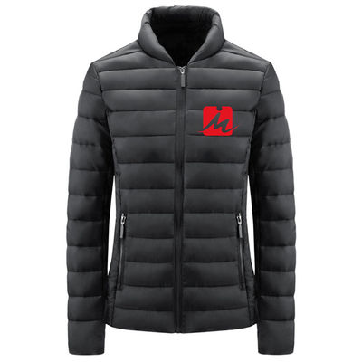 ดาวน์แจ็กเก็ตดาวน์น้ำหนักเบา City Casual Cotton Collar Pocket Polyester Zipper Jacket Wear Resistant