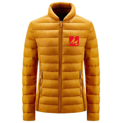 ดาวน์แจ็กเก็ตดาวน์น้ำหนักเบา City Casual Cotton Collar Pocket Polyester Zipper Jacket Wear Resistant