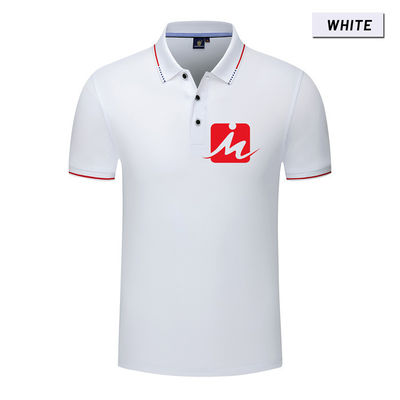 OEM เสื้อยืดผ้าฝ้ายลำลองผู้ชายถักเสื้อโปโลกอล์ฟระบายอากาศ