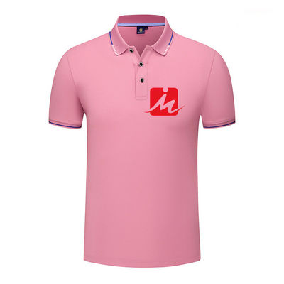 OEM เสื้อยืดผ้าฝ้ายลำลองผู้ชายถักเสื้อโปโลกอล์ฟระบายอากาศ