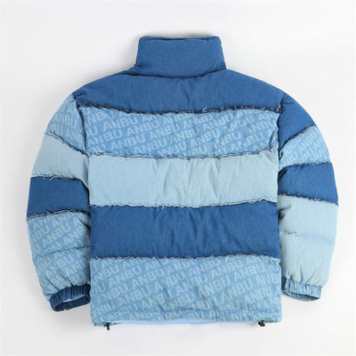 Puffer Mens Shiny Padded Jacket Warm Bubble Bomber แจ็กเก็ตผ้ามันเงา