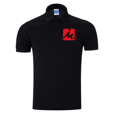 240 GSM เสื้อโปโลระบายอากาศ 100% เรยอน Pique ปัก เสื้อโปโลผู้ชายผ้าฝ้าย