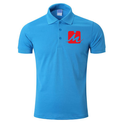 240 GSM เสื้อโปโลระบายอากาศ 100% เรยอน Pique ปัก เสื้อโปโลผู้ชายผ้าฝ้าย
