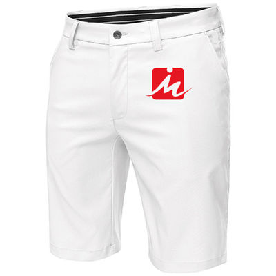 กางเกงขาสั้นกอล์ฟยืดสบาย ๆ ของผู้ชาย Polyester Spandex Quick Dry Breathable Golf Shorts