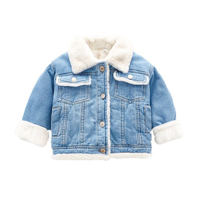 แจ็คเก็ตเดนิมเย็บปักถักร้อยแบบกำหนดเอง OEM แจ็คเก็ต Outwear สำหรับเด็กของเด็กผู้หญิง