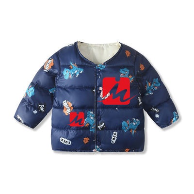 Windproof น้ำหนักเบา Down Jacket Little Girl Down Puffer Winter Warm Coat สำหรับเด็ก