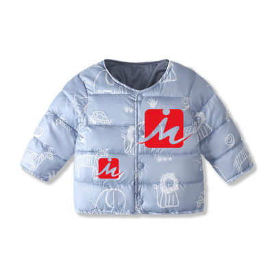 Windproof น้ำหนักเบา Down Jacket Little Girl Down Puffer Winter Warm Coat สำหรับเด็ก