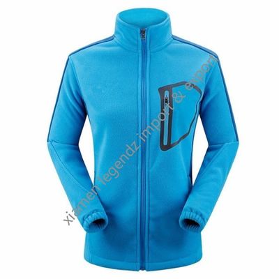 แจ็คเก็ตฤดูหนาวกีฬา Mountainnering คลาสสิกสำหรับผู้หญิง Zip Up แจ็คเก็ตขนแกะโพลีเอสเตอร์หนา