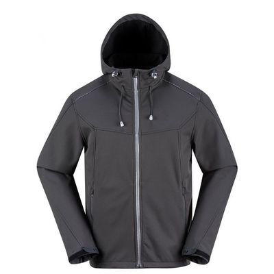 กีฬาระบายอากาศ Softshell แจ็คเก็ตกันน้ำฤดูหนาวผู้ชายแจ็คเก็ตทำงานกลางแจ้ง