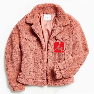 ฤดูหนาว 2 กระเป๋าหน้าอก shearling ขนแกะ sherpa trucker แจ็คเก็ตสำหรับผู้ชาย