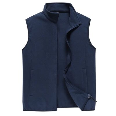 Mens Windbreaker Breathable Rpet Polar Fleece กีฬากลางแจ้ง Fleece Vest