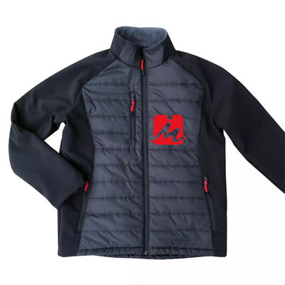 แจ็คเก็ตกันลมกันน้ำแบบกำหนดเอง แจ็คเก็ต Softshell อบอุ่นบางด้านนอก