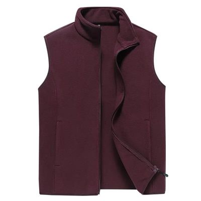 Mens Windbreaker Breathable Rpet Polar Fleece กีฬากลางแจ้ง Fleece Vest